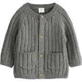 Next Cardigan gris / blanc