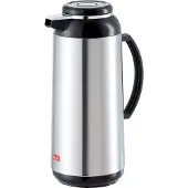 Melitta Verseuse Bouchon à vis, Carafe isotherme, Noir, Argent