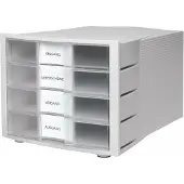 HAN tiroir de rangement IMPULS, 4 tiroirs, boitier: gris