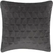 Beliani Coussin Lalam Coton 45 X 45 Cm Unicolore Gaufré Gris