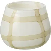 J-Line Photophore fuzzy verre blanc/vert