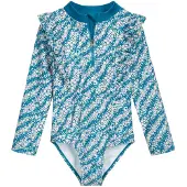 Playshoes Maillot de bain azur / orange / blanc