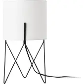 Lux.pro Lampe de table 'Slough' 1 x E14 métal textile blanc