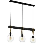 Eglo Lampe suspendue pour table à manger Roding avec corde