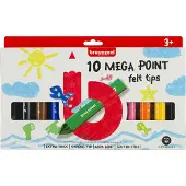 Bruynzeel Mega Point Viltstiften 10 Stuks