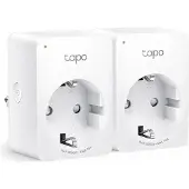 TP-LINK Pack de 2 Mini prises connectées WiFi Tapo P110M avec suivi de consommation Blanc