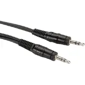 Roline - Câble audio - mini-phone stereo 3.5 mm mâle pour mini-phone stereo 3.5 mm mâle - 2 m - blindé - noir