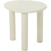 J-Line Table d'appoint bali mdf/pvc blanc small