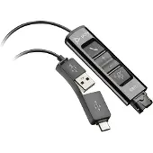 HP Poly POLY Adaptateur DA85 USB vers QD Noir TAA
