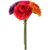 J-Line Renoncules bouquet artificiel mix