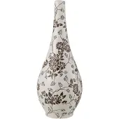 J-Line Vase zen poire porcelaine blanc/noir