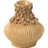J-Line Vase gourde corail argile ocre
