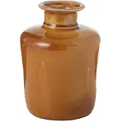 J-Line Vase nova porcelaine moutarde small