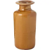 J-Line Vase nova porcelaine moutarde large