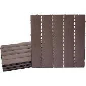 MCW Carrelage en WPC -E20, aspect bois pour balcon/terrasse