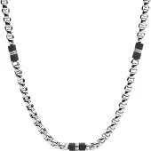 Fossil Chaîne 'JF03314040' noir / argent