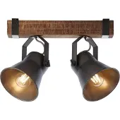 Brilliant Decca Barre de spots 2flg noir acier noir acier 85829/46