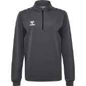 Hummel Sweat de sport gris foncé / blanc