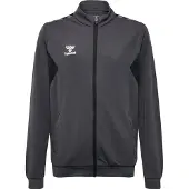Hummel Veste de survêtement gris foncé / blanc