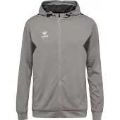 Hummel Veste de survêtement 'AUTHENTIC' pierre / blanc