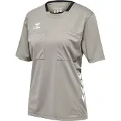 Hummel T-shirt fonctionnel 'Referee Chevron' gris / noir / blanc