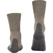 Falke - Chaussettes de randonnée en laine de mérinos - TK1 Adventure Wool M Kitt Mouline pour Femme en Laine - Taille 35-36 - Beige