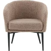 Ebuy24 Fluffy fauteuil ours en peluche marron.