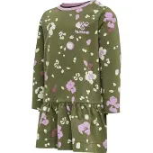 Hummel Robe 'Alisa' olive / rose / rose clair / blanc