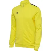 Hummel Veste de survêtement 'Authentic' jaune / gris / noir