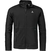 Schöffel Veste en polaire fonctionnelle 'Cascata' noir / blanc