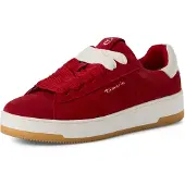 Tamaris Baskets basses rouge foncé / blanc