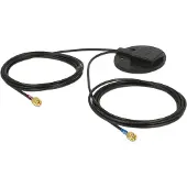 Navilock Multiband GPS LTE UMTS GSM SMA 2 - 3 dBi Antenne 2 x 2 m RG -