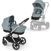 Cybex Poussette/Landau - Eos Lux - 2 en 1 - Stormy Blue - - UneTaille - Poussette
