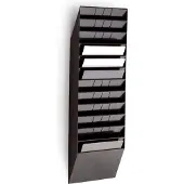 Durable Distributeur de prospectus Flexiboxx 12 , 12 distributeurs, A4, paysage, noir