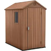 Keter Darwin Abri de jardin 4x6, 126 x 205 x 185 cm, brun 246949