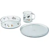 Liewood Set de Vaisselle - 3 Parties - Shiva - Sea Créature/Sand - - UneTaille - Set de Vaisselle