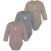 Normani Barboteuse / body 'Tuai' beige / gris / rose / blanc