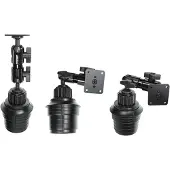 Brodit Support de socle Support de godet 10,5". 267mm AMPS-Lcher, Support pour smartphone, Noir
