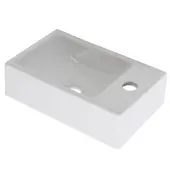 Plieger Houston Fontein 37x23 cm mit Kranloch rechts weiss (0276168) (230 mm, 370 mm)