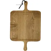 Dutchdeluxes Planche à pain Dutchdeluxes BBQ XL Square Oiled Smoked Oak