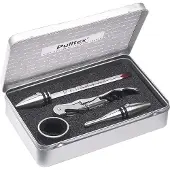 Pulltex Coffret Métal Set À Vin 4 Pièces