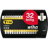 Wiha SB 7948Y-904 XLSelector ( 41832 ) Jeu d'embouts Y-bit 25 mm Phillips, Pozidriv, TORX 31 pces 1/4