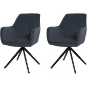 Mendler Chaise de salle à manger -L79 (lot de 2)
