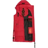 NAVAHOO Gilet 'Schnuffelchen' rouge