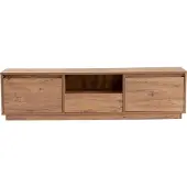 Skye Decor , Vanguard - Atlantic Pine, support TV, pin atlantique, plateau 100 % mélamine, 160 x 29,5 x 42 cm