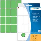 Herma - Adhésif permanent - vert - 25 x 40 mm 512 étiquette(s) (32 feuille(s) x 16) étiquettes