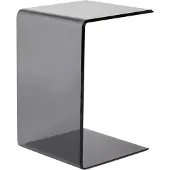 Beliani Table D'appoint Lourdes Verre Noir