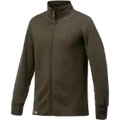 Woolpower Gilet Woolpower Unisex Full Zip Jacket 600 Pine Green-XXL