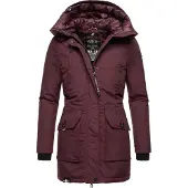 NAVAHOO Veste d’hiver violet foncé / noir / blanc