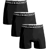 Muchachomalo Boxers Muchachomalo Men Solid Black Black (set de 3)-S
